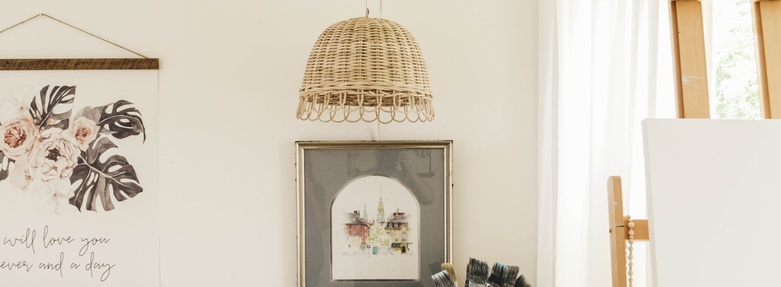 DIY Basket Pendant Light