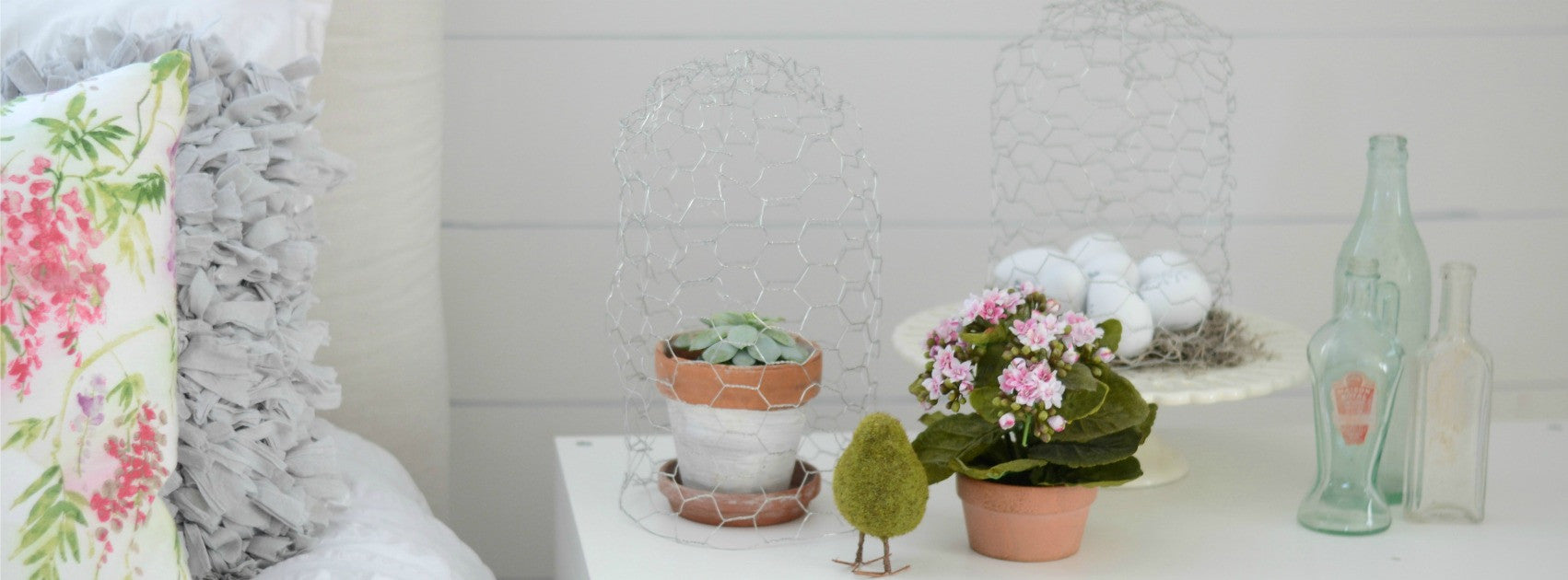 DIY Chicken Wire Cloches