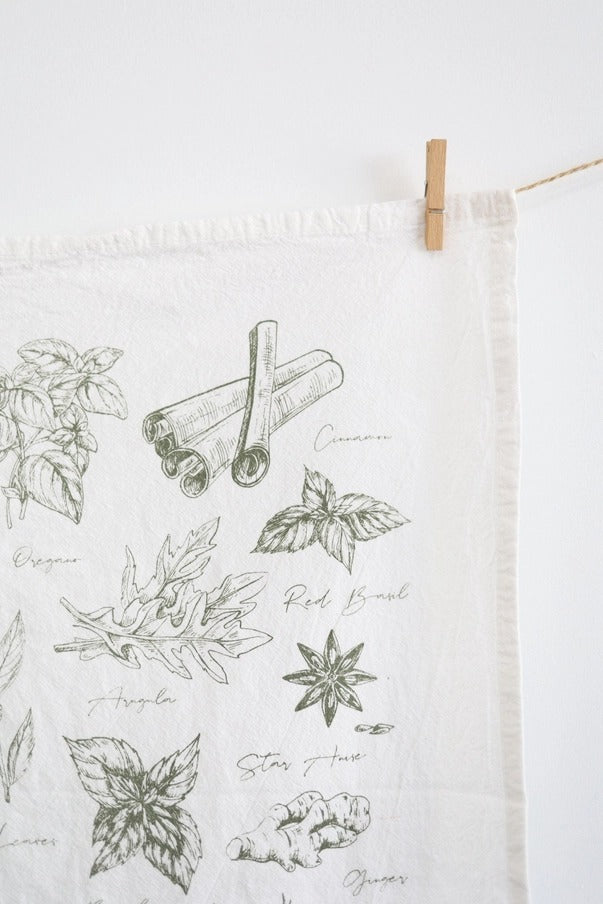 Herb Garden Tea Towel - Aimee Weaver Designs