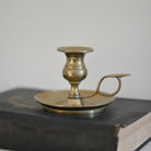 Vintage Brass Candle Holder With Handle - Aimee Weaver Designs
