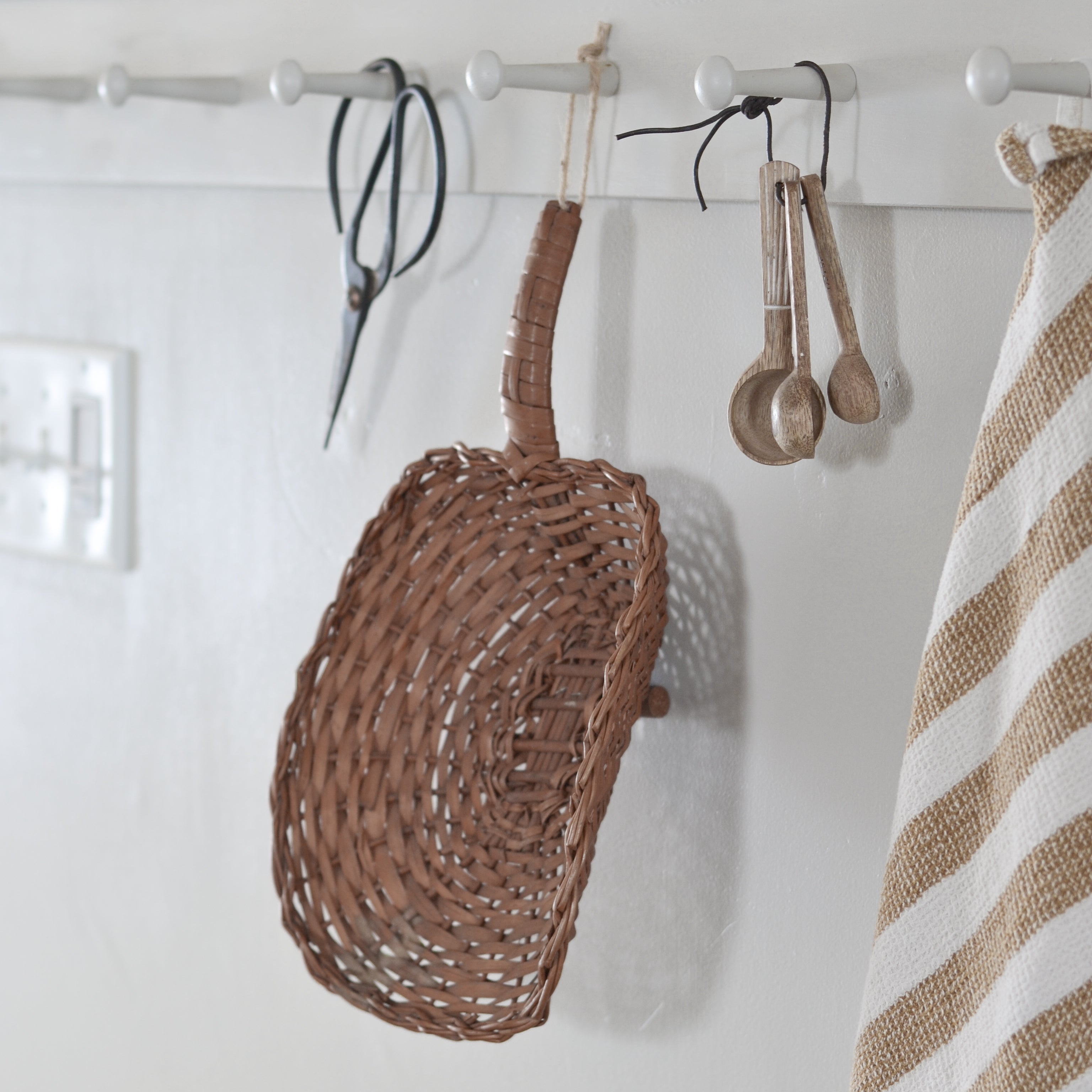 Woven Hanging Scoop Basket - Aimee Weaver Designs