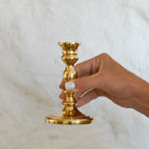 Solid Brass Taper Candle Holder - Aimee Weaver Designs