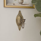 Vintage Brass Taper Candle Sconce - Aimee Weaver Designs