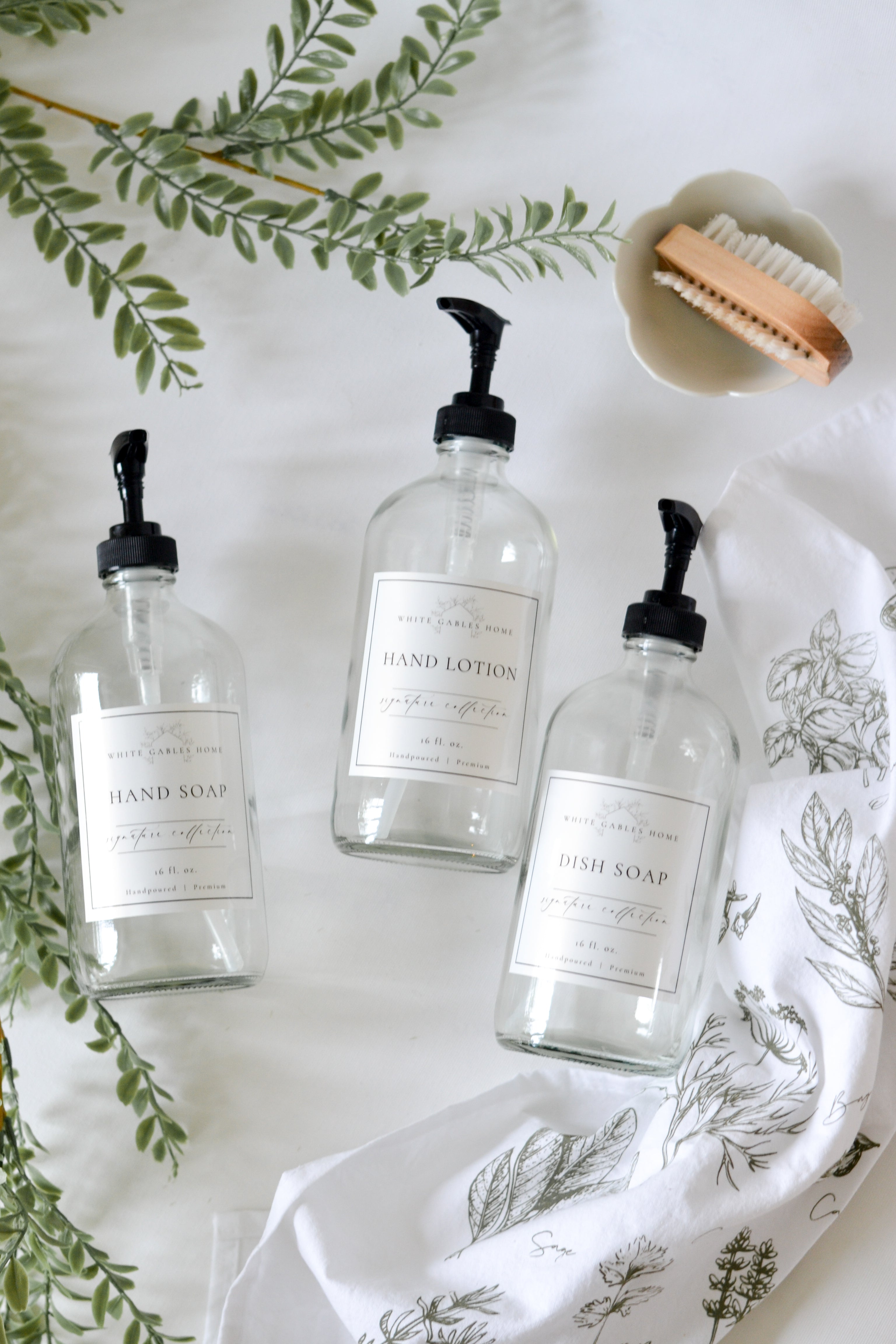 Clear Glass Soap Dispenser - Aimee Weaver Designs