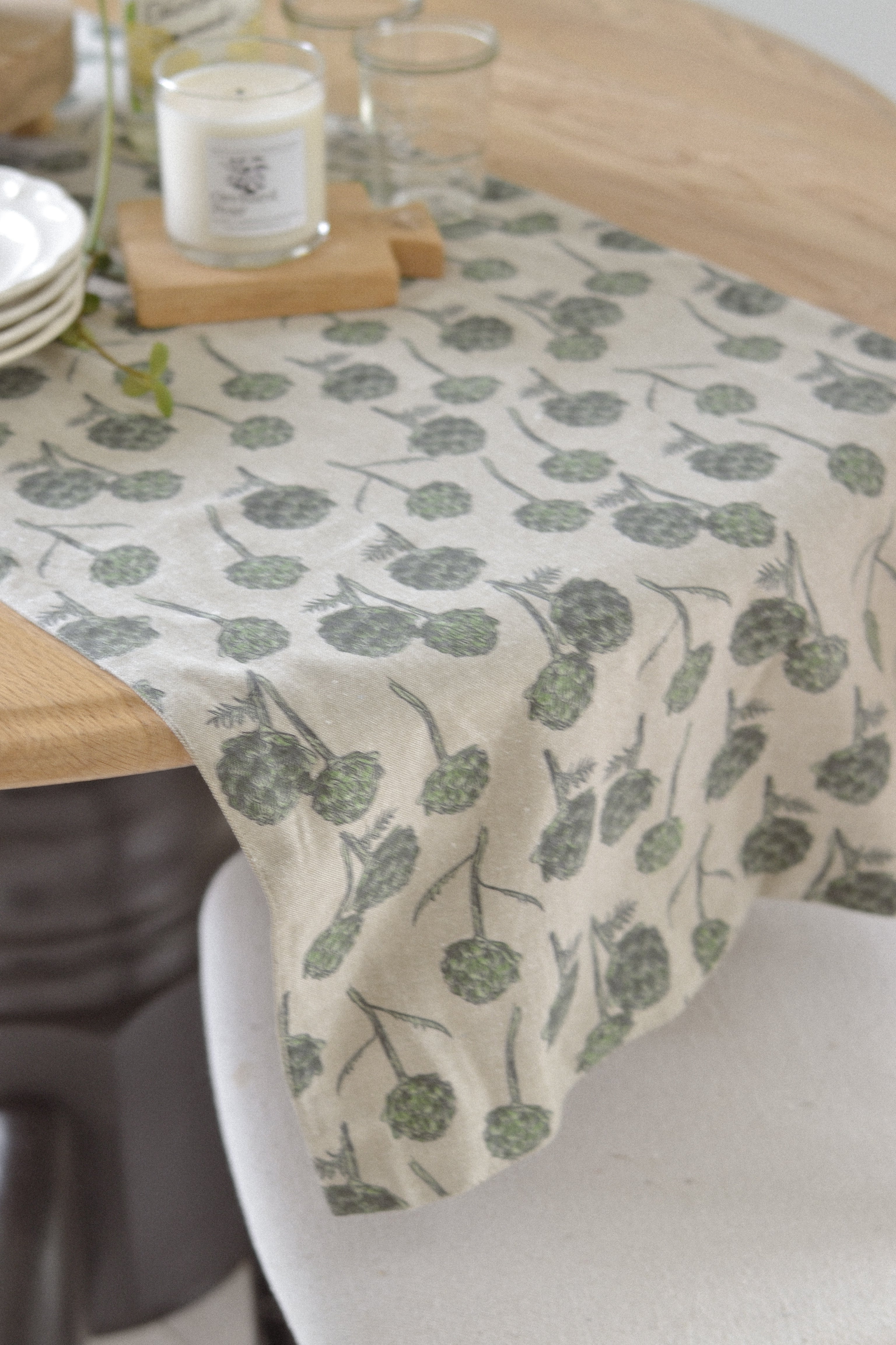 Artichoke Table Runner - Aimee Weaver Designs