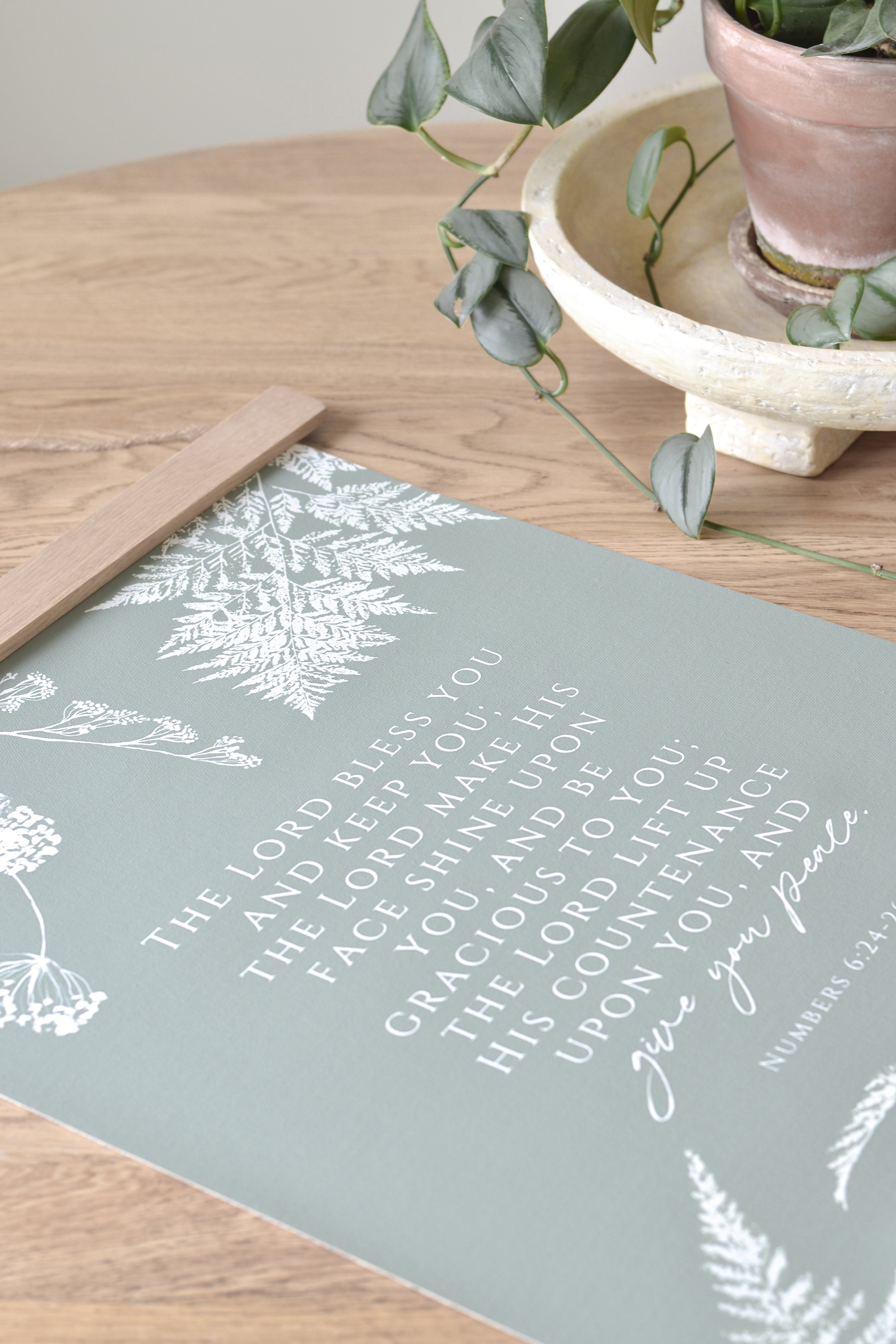 The Lord Bless You Canvas Artwork - Aimee Weaver Designs