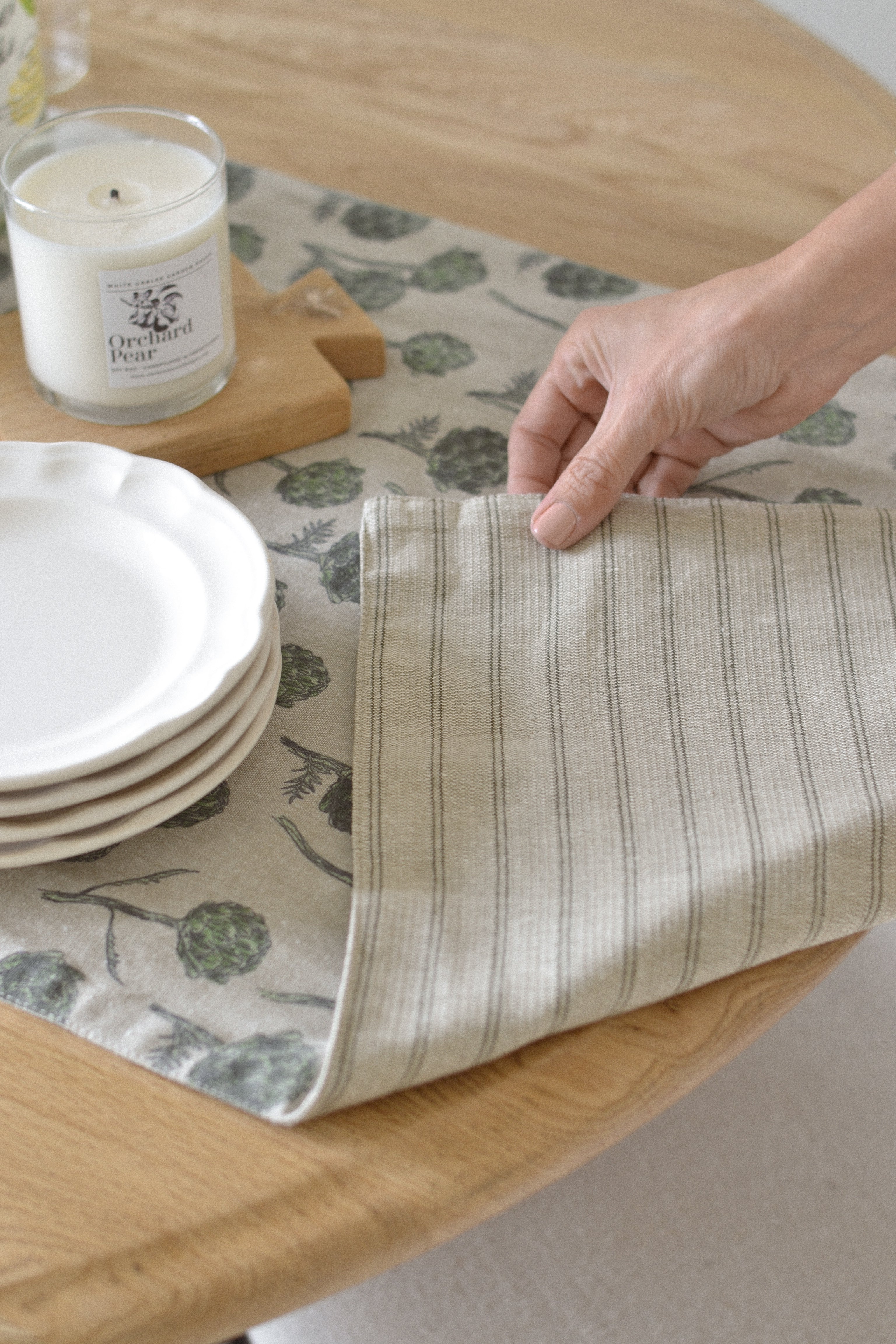 Artichoke Table Runner - Aimee Weaver Designs