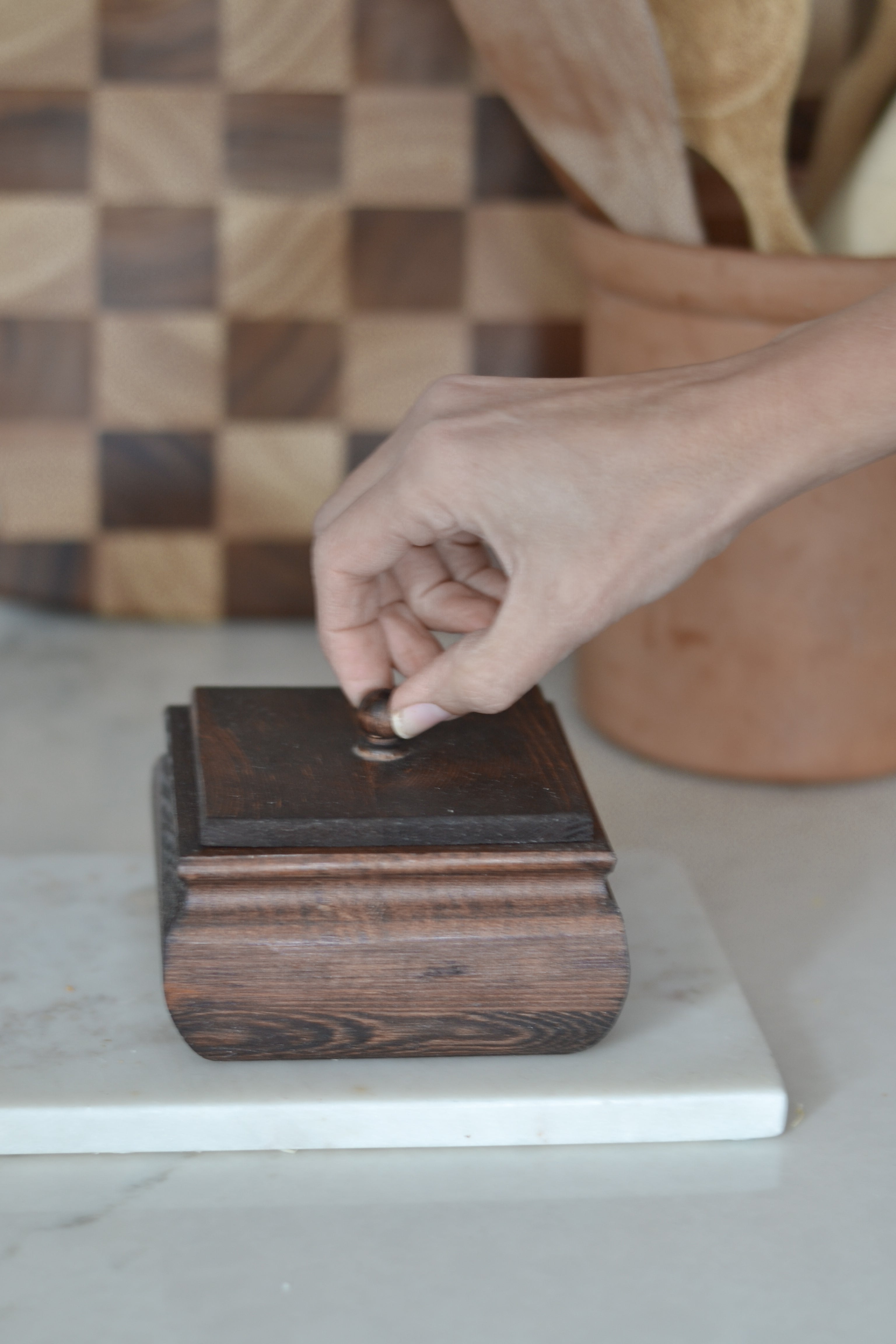 Wooden Box With Lid - Aimee Weaver Designs