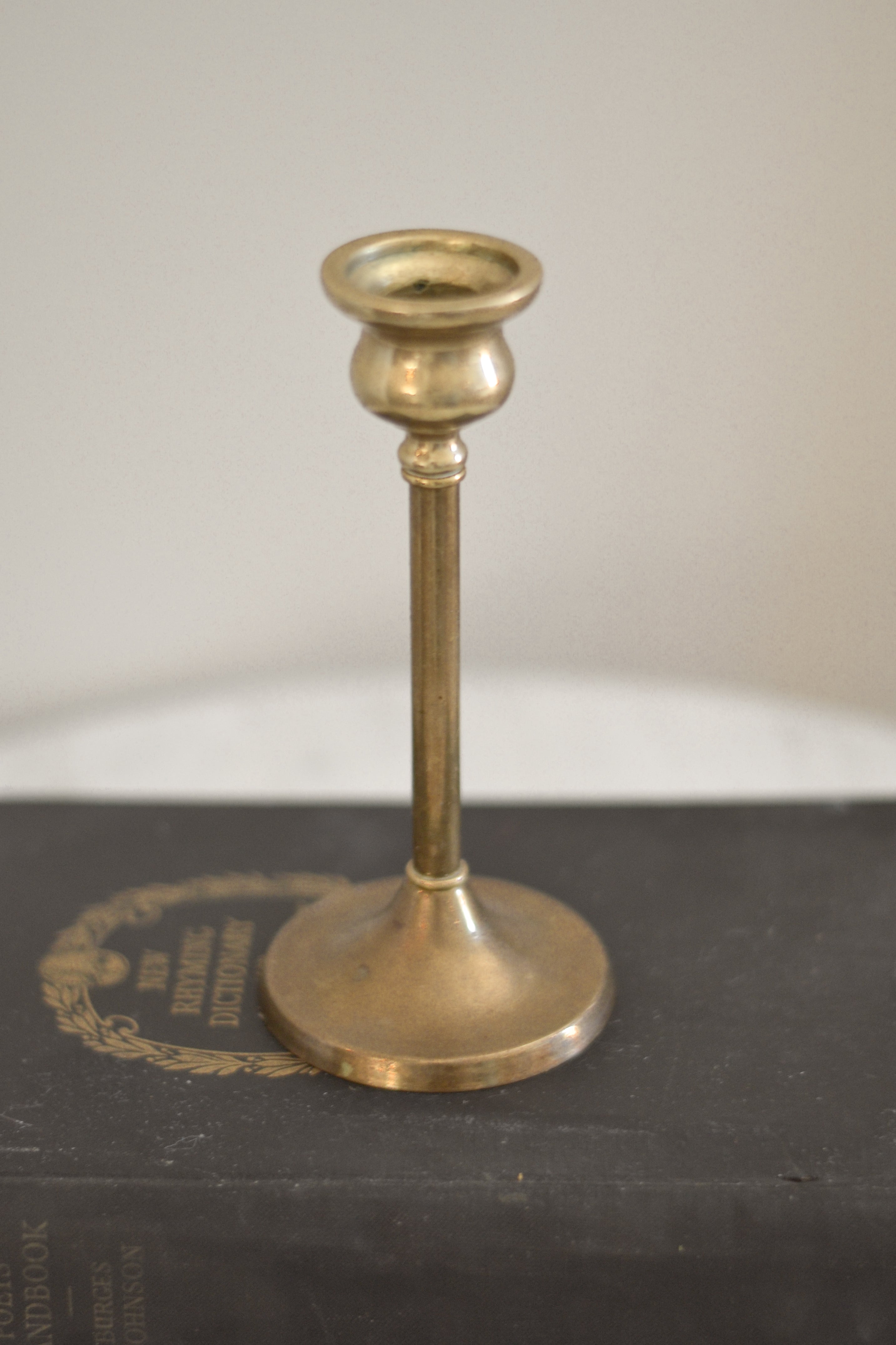 Old World Brass Candlestick - Aimee Weaver Designs