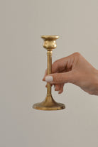 Old World Brass Candlestick - Aimee Weaver Designs