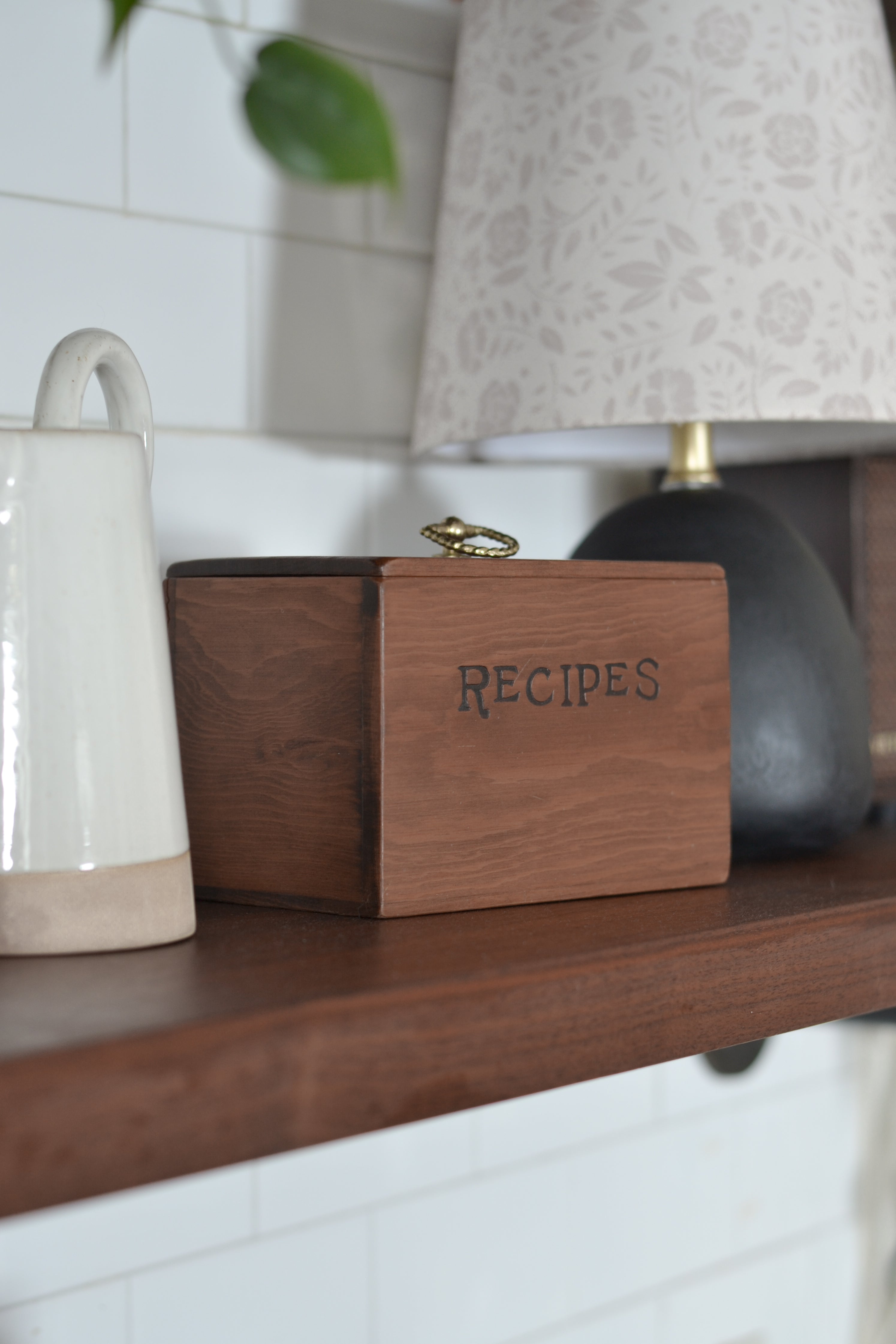 Wood Recipe Box - Aimee Weaver Designs
