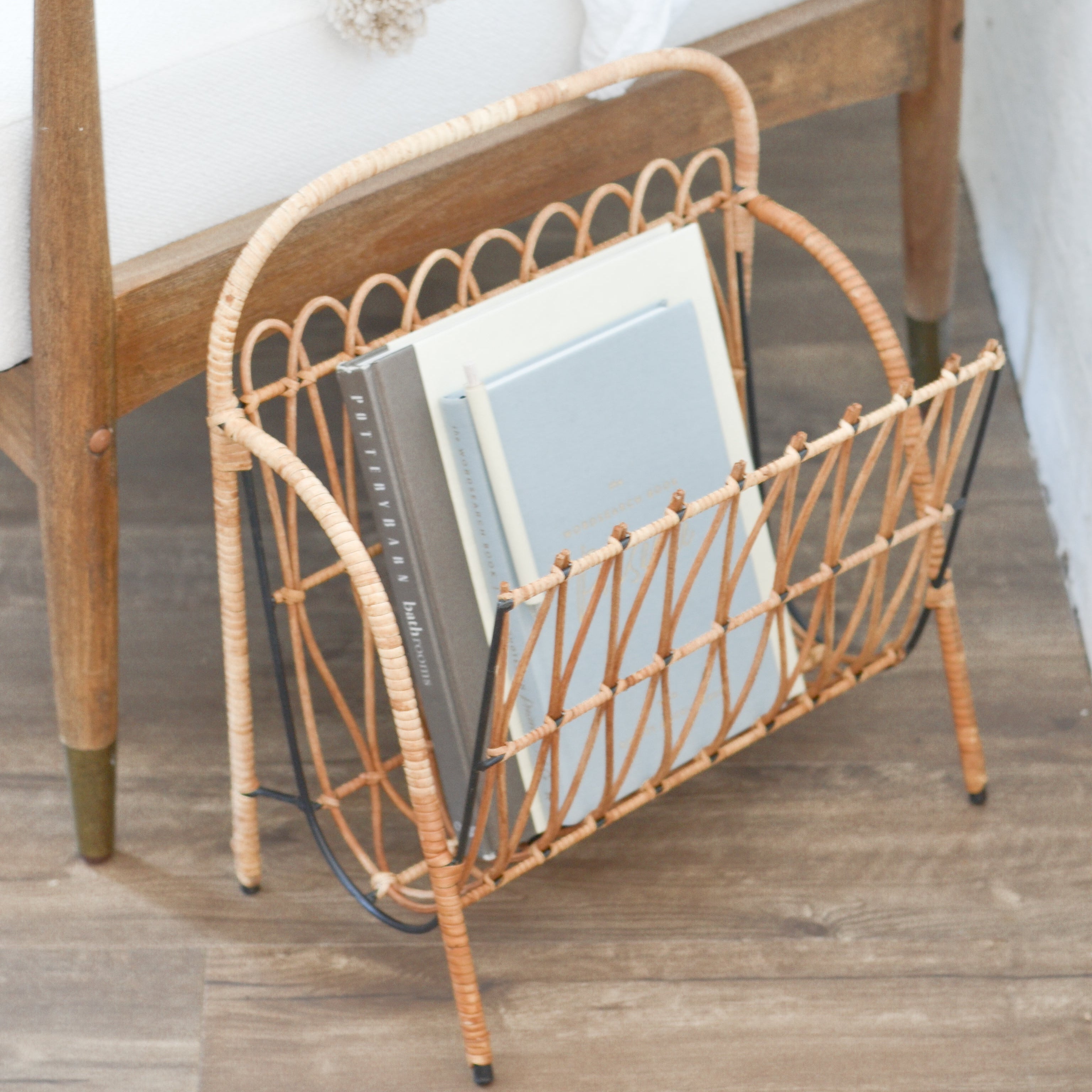 Rattan Magazine Holder - Aimee Weaver Designs