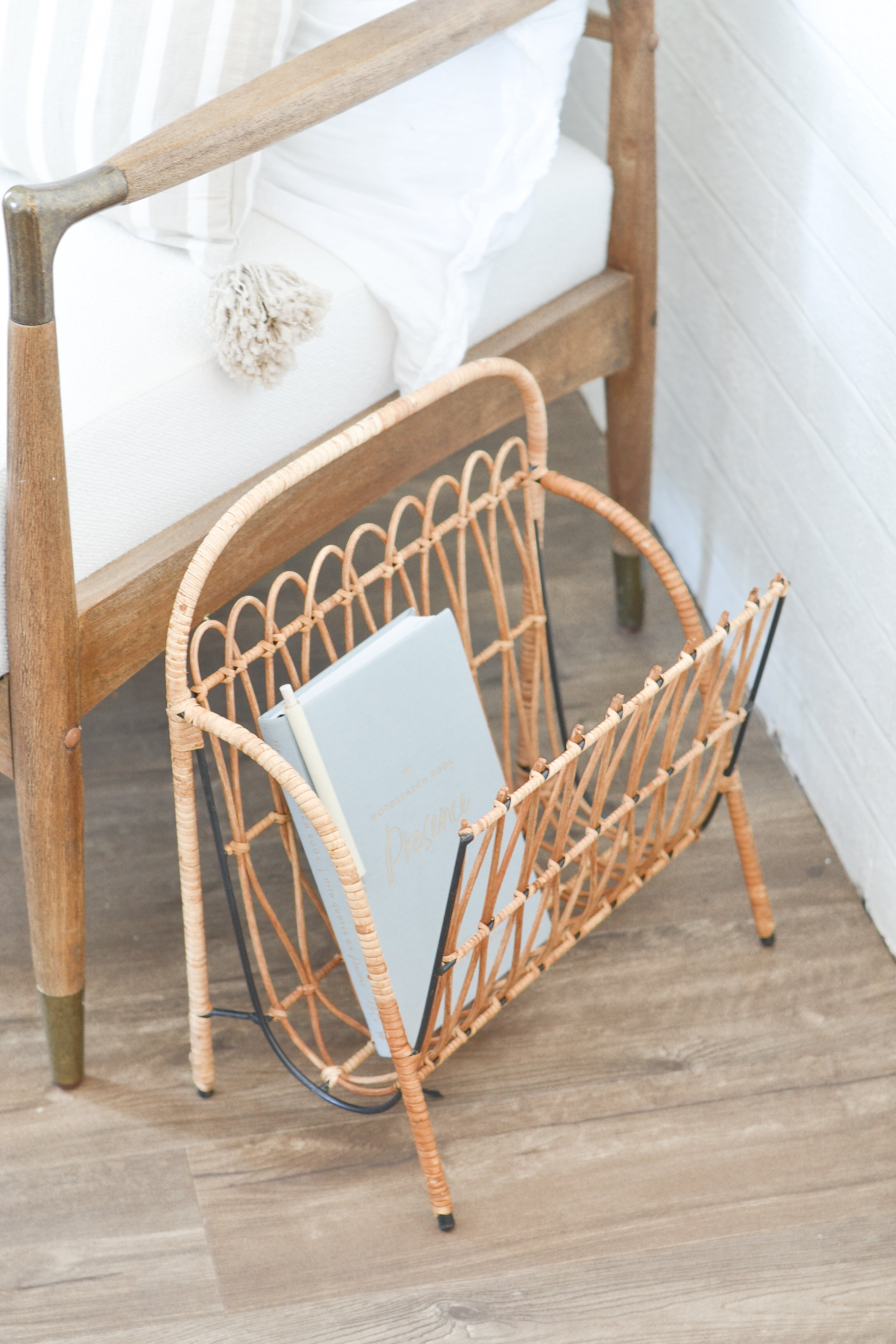 Rattan Magazine Holder - Aimee Weaver Designs