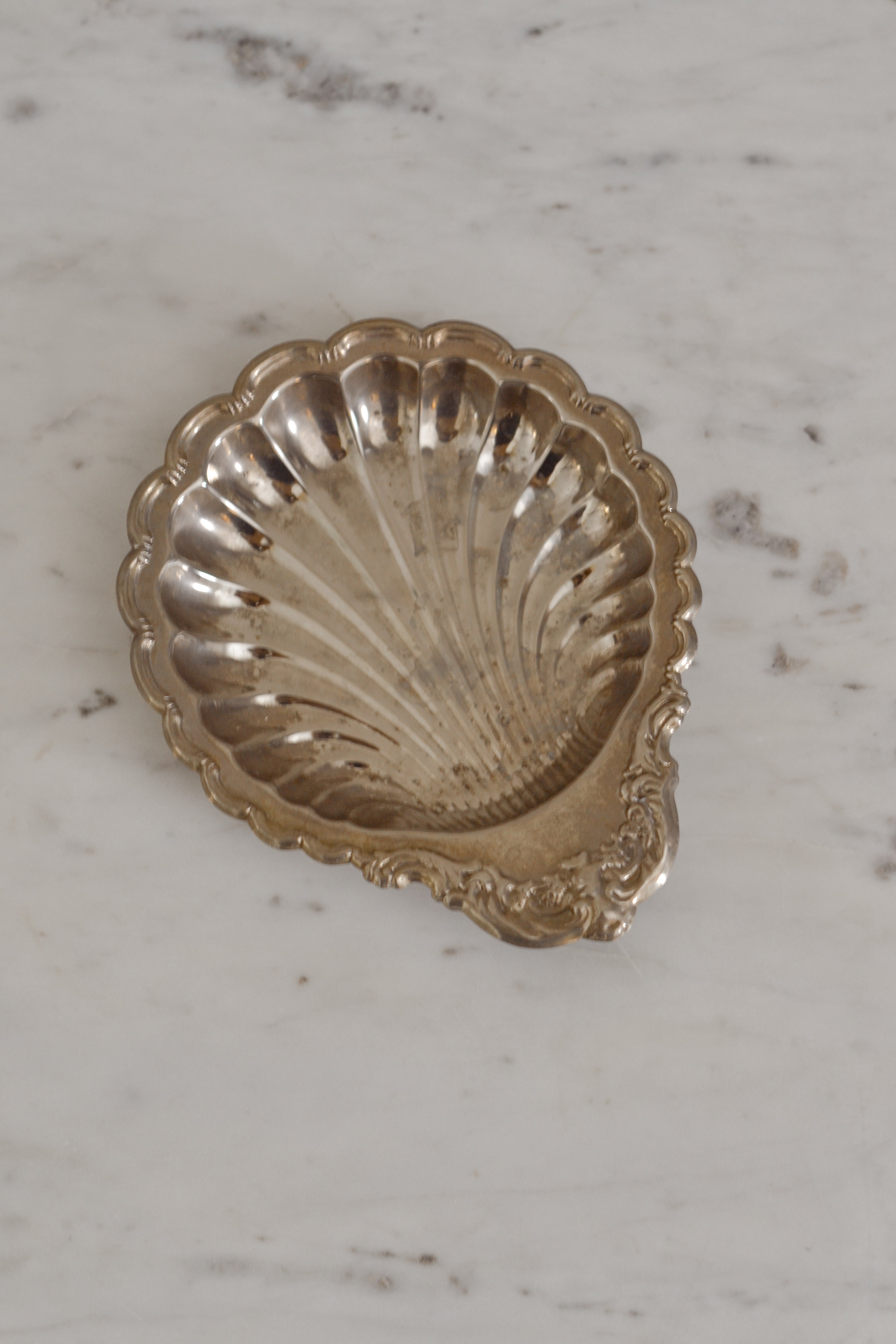 Vintage Silver Shell Dish - Aimee Weaver Designs