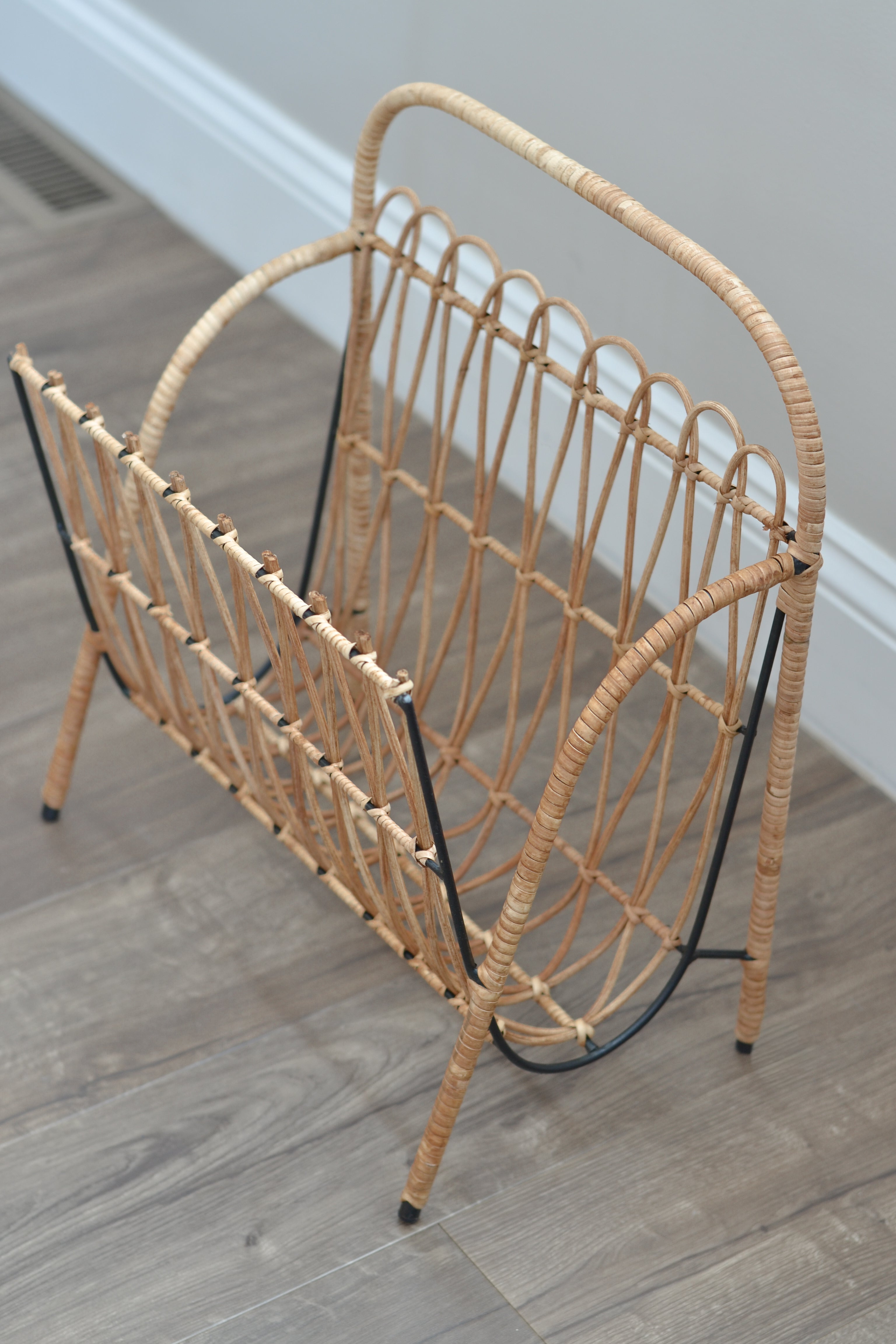 Rattan Magazine Holder - Aimee Weaver Designs