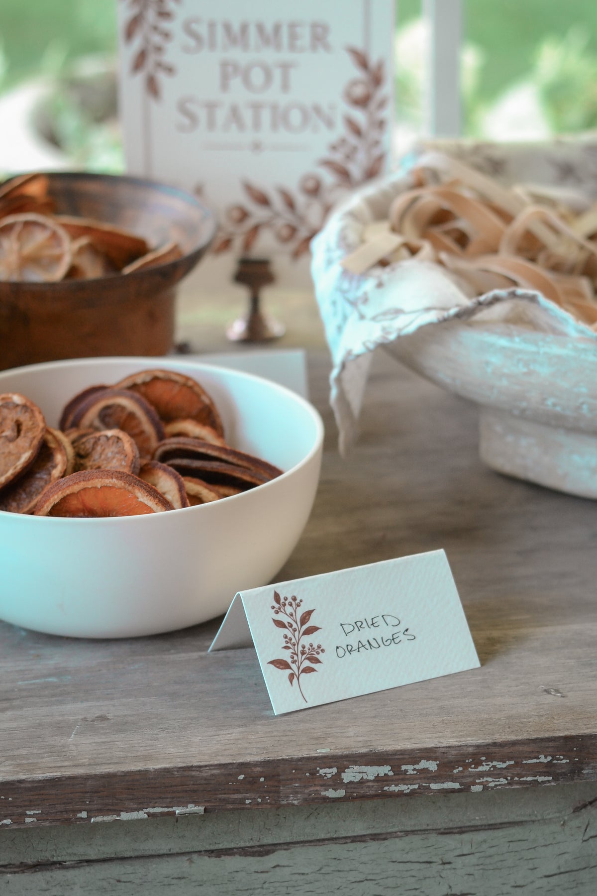 Autumn Floral Name Cards - Aimee Weaver Designs