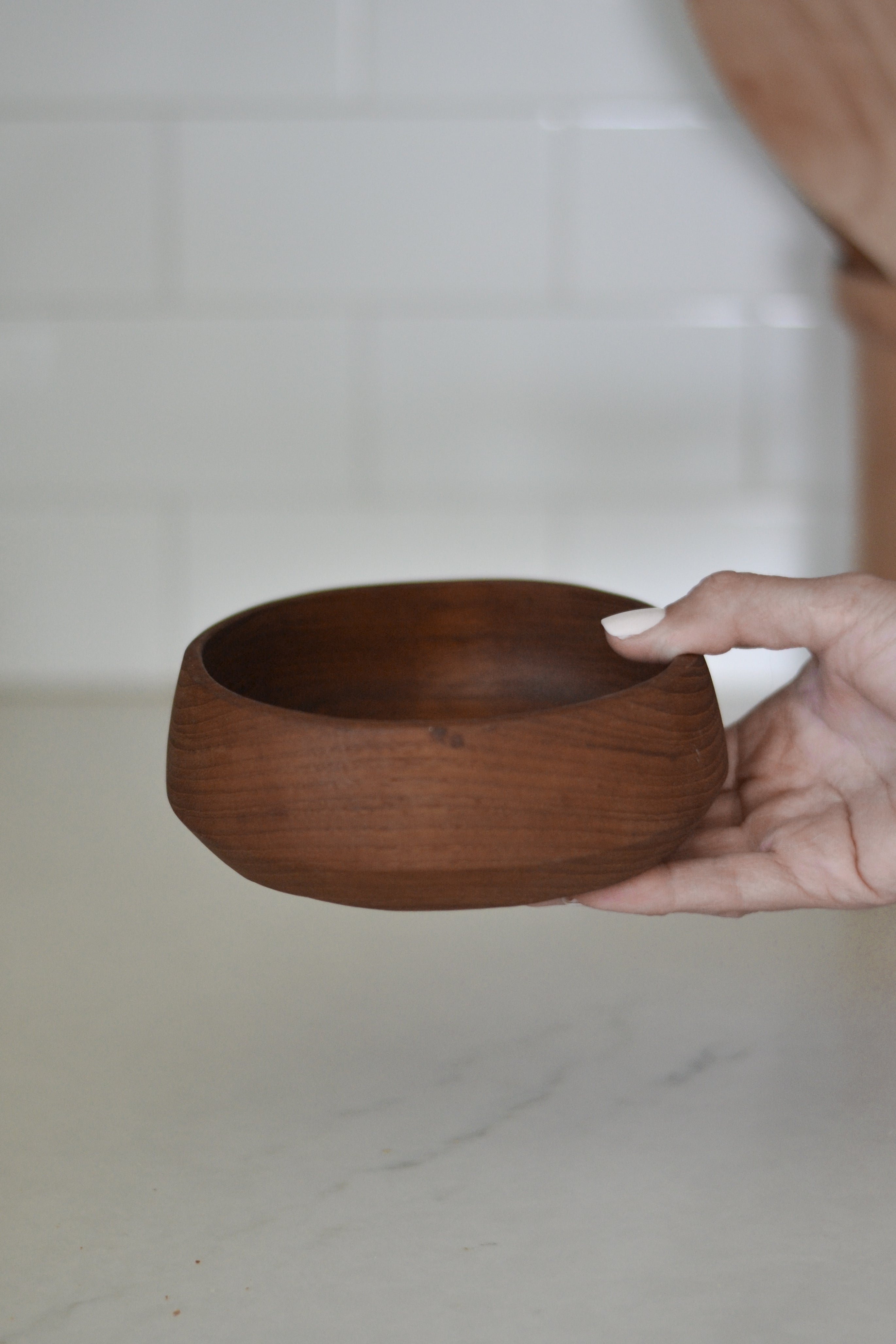 Vintage Wood Bowl - Aimee Weaver Designs