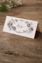 Floral Name Cards - Aimee Weaver Designs