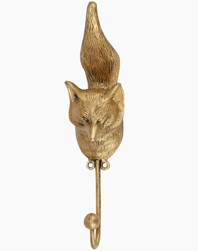 Bronze Fox Wall Hook - Aimee Weaver Designs