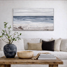 Misty Harbor Ocean Reclaimed Wood Painting - Aimee Weaver Designs