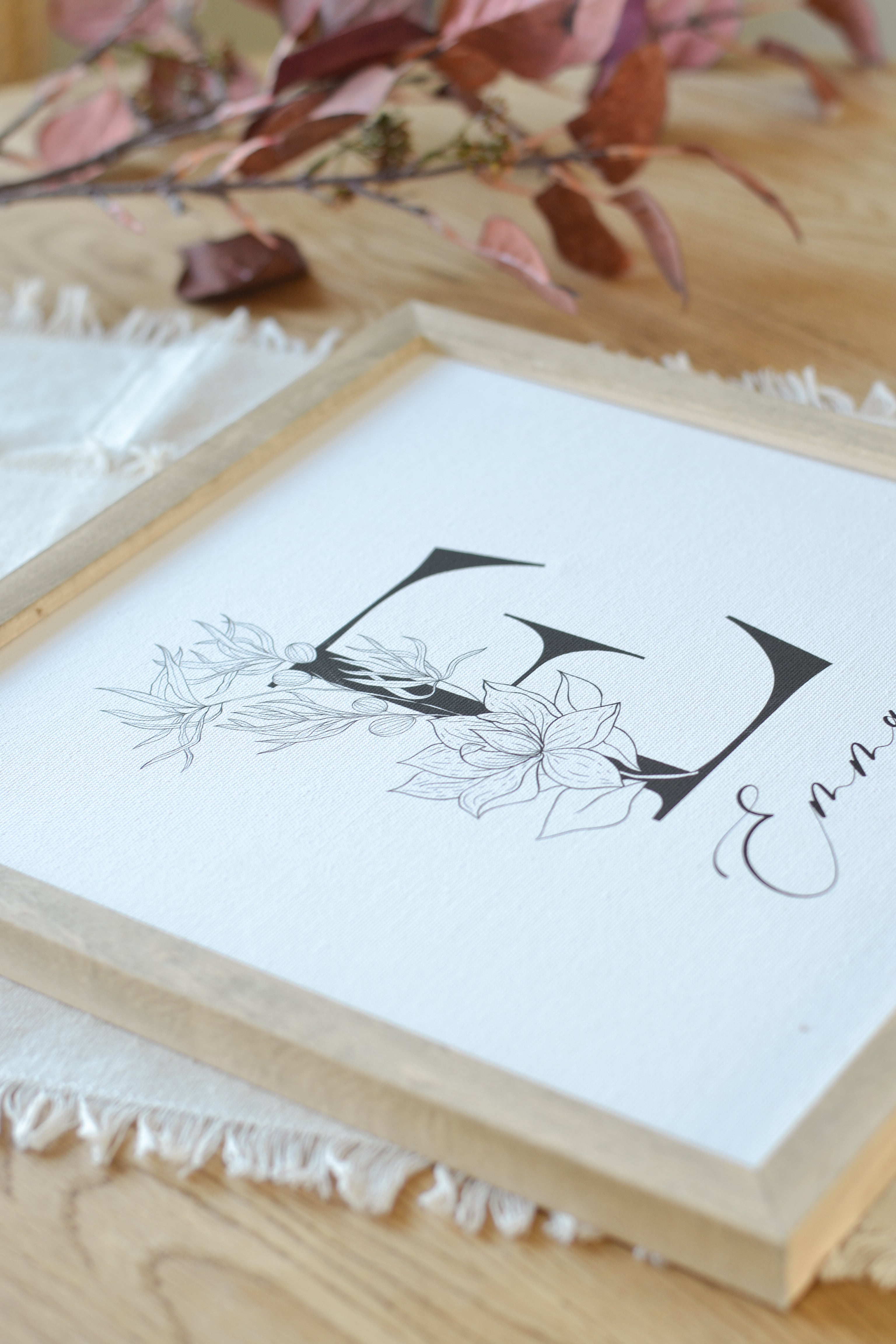 Personalized Initial Girls Sign - Aimee Weaver Designs