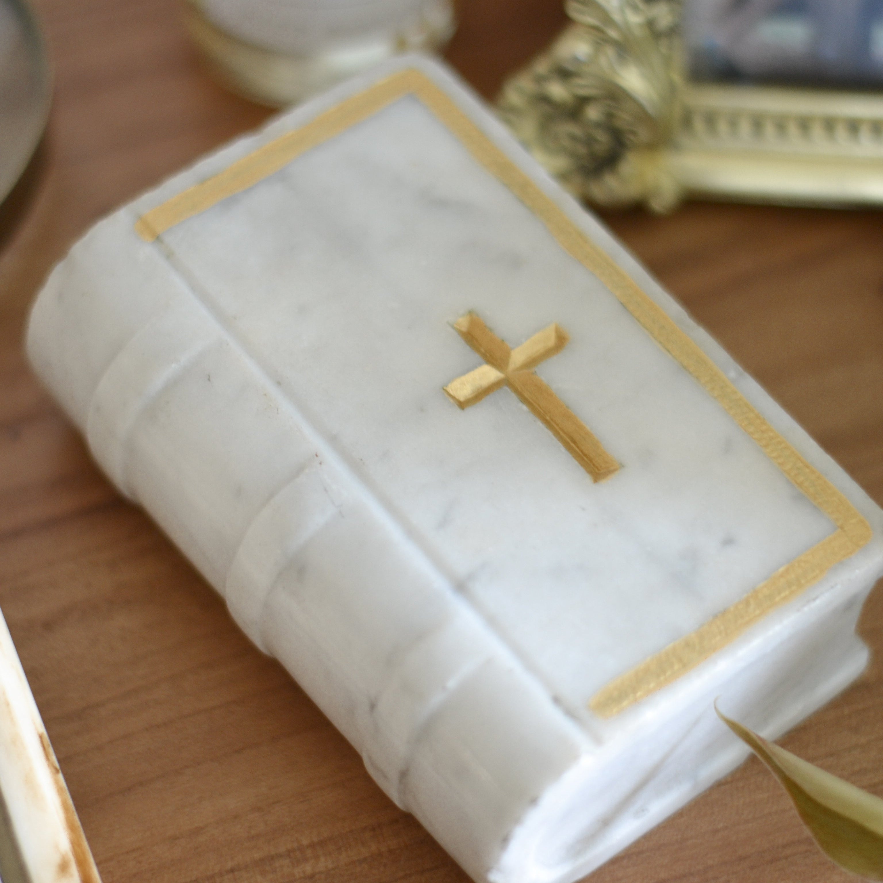Vintage Marble Book Object - Aimee Weaver Designs