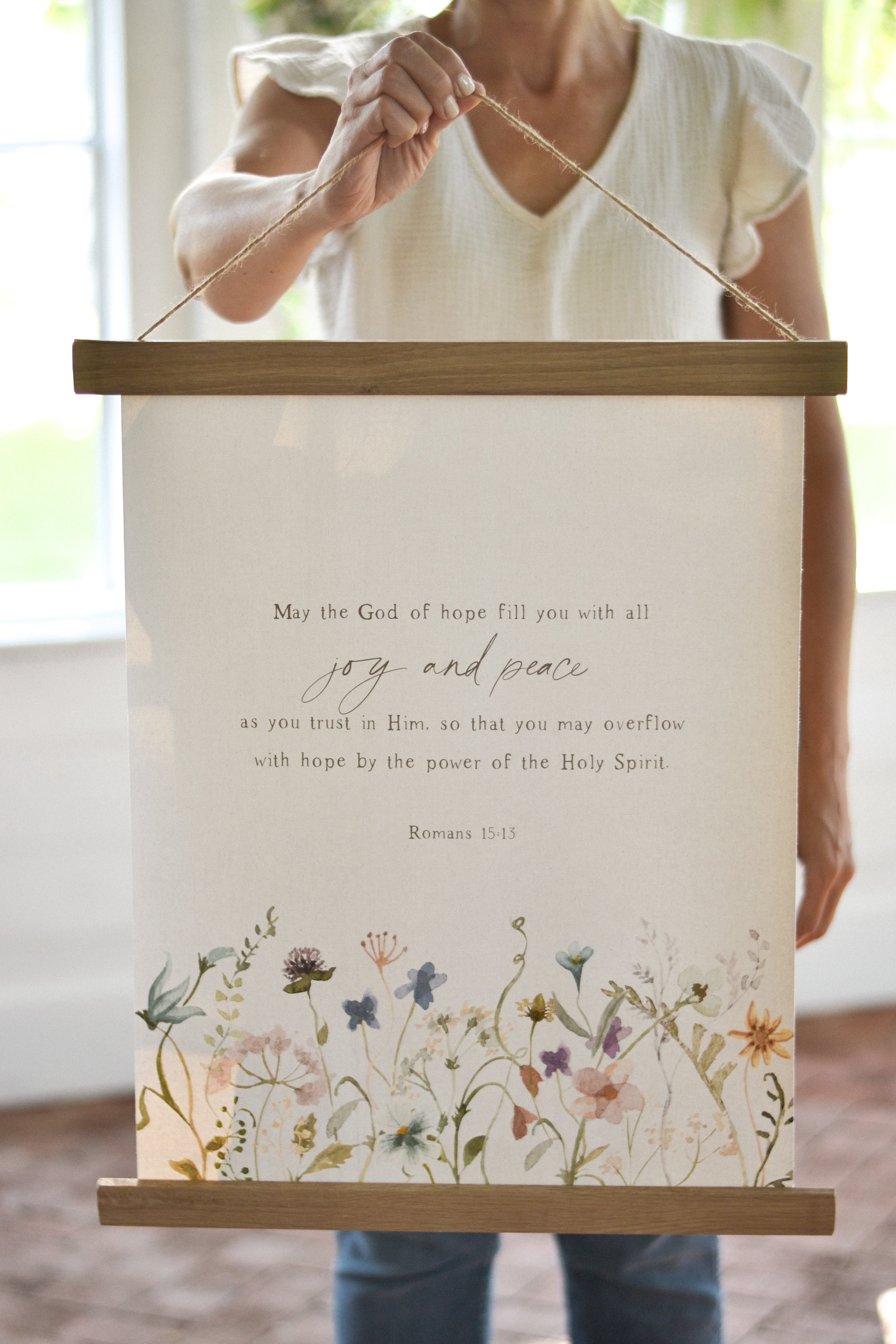 Joy & Peace Canvas Artwork - Aimee Weaver Designs