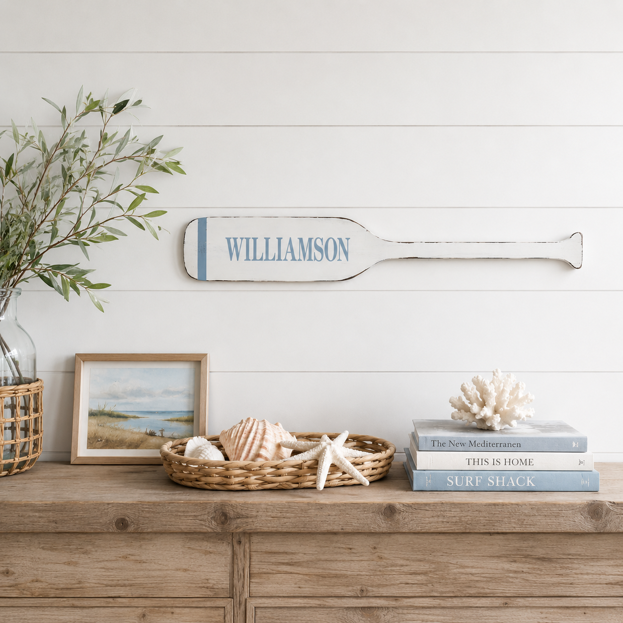 Personalized Wood Oar - Aimee Weaver Designs