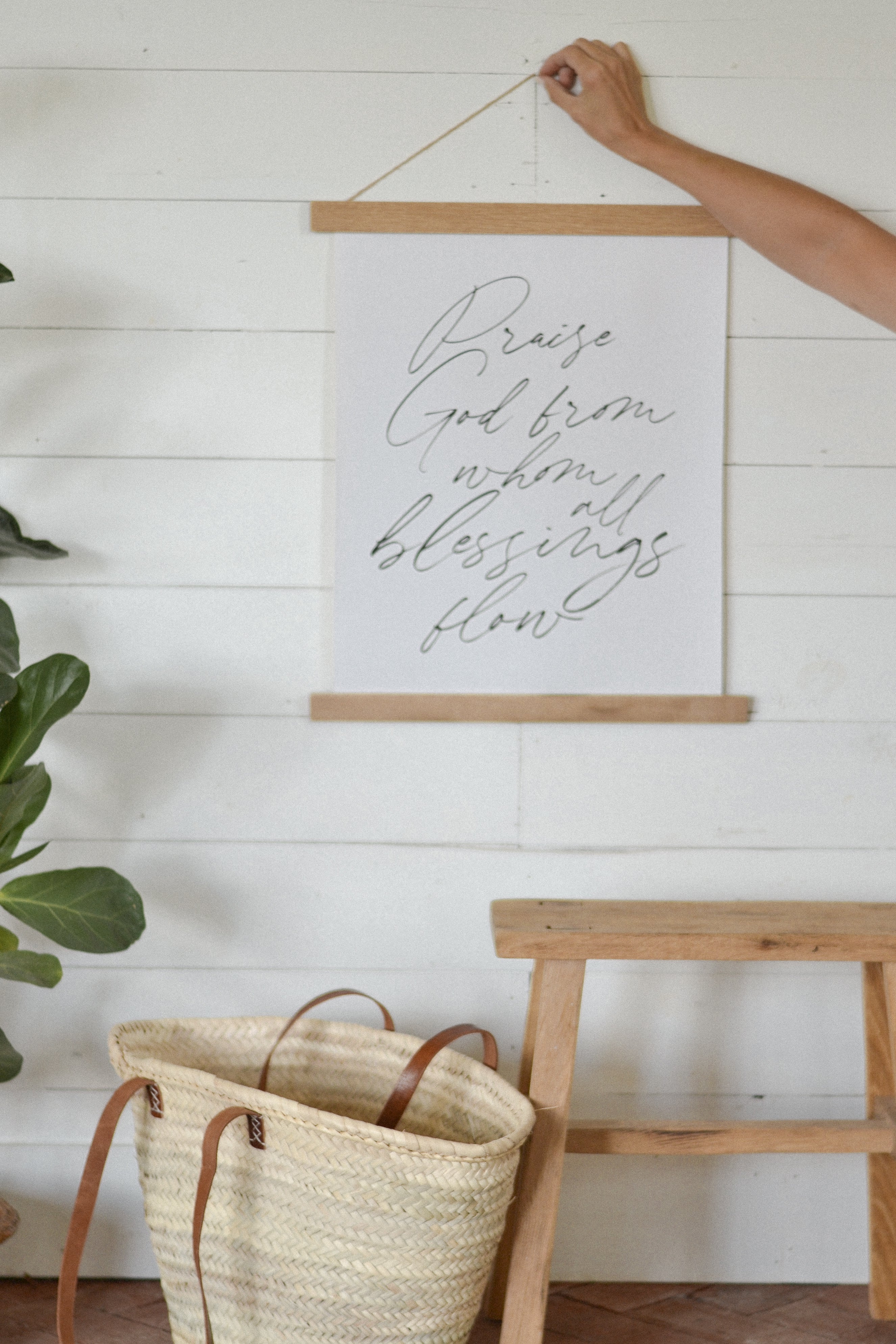 Praise God From Whom All Blessings Flow | Hymn Canvas Art - Aimee Weaver Designs