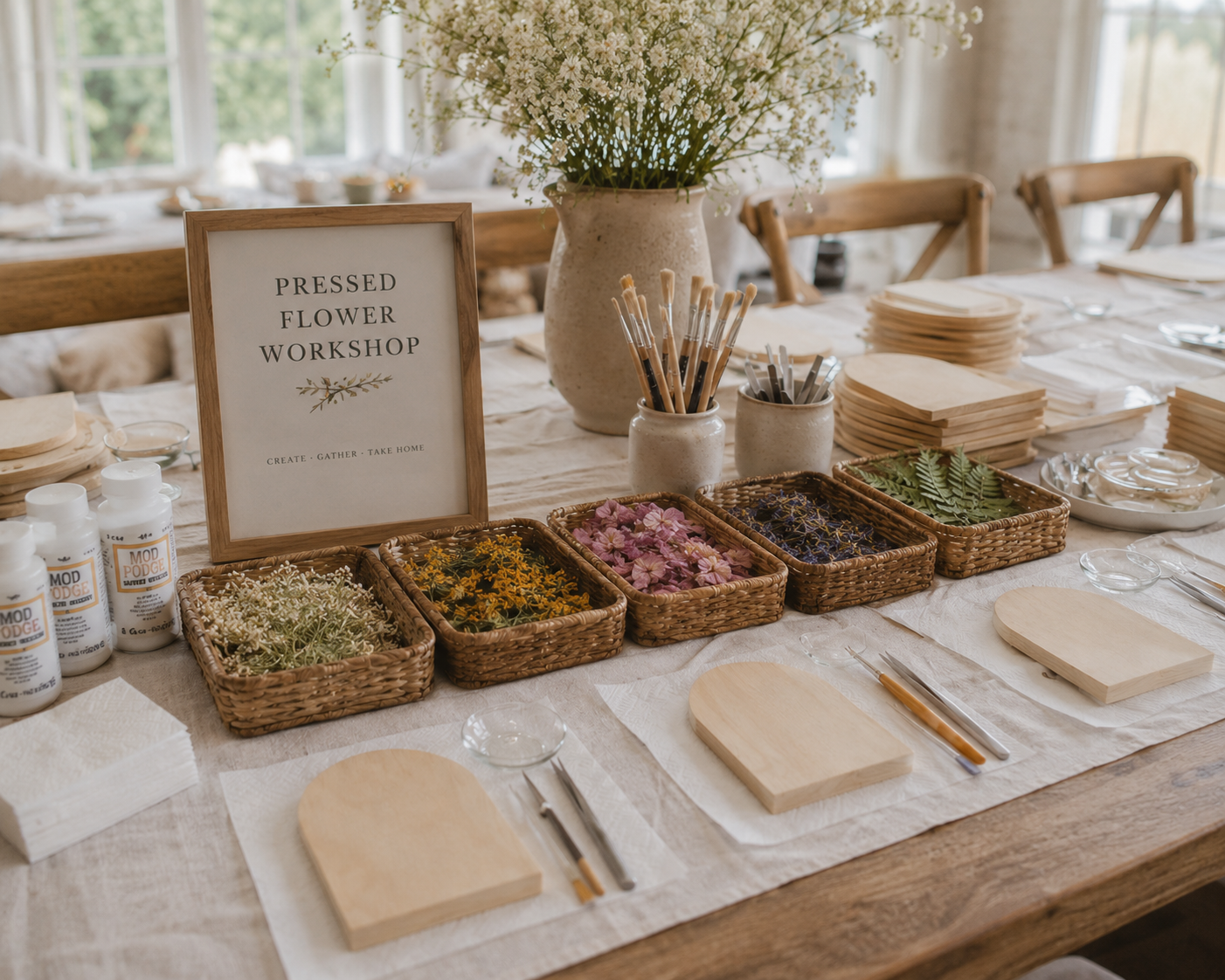 Pressed Flower Workshop | July 16, 2026 - Aimee Weaver Designs