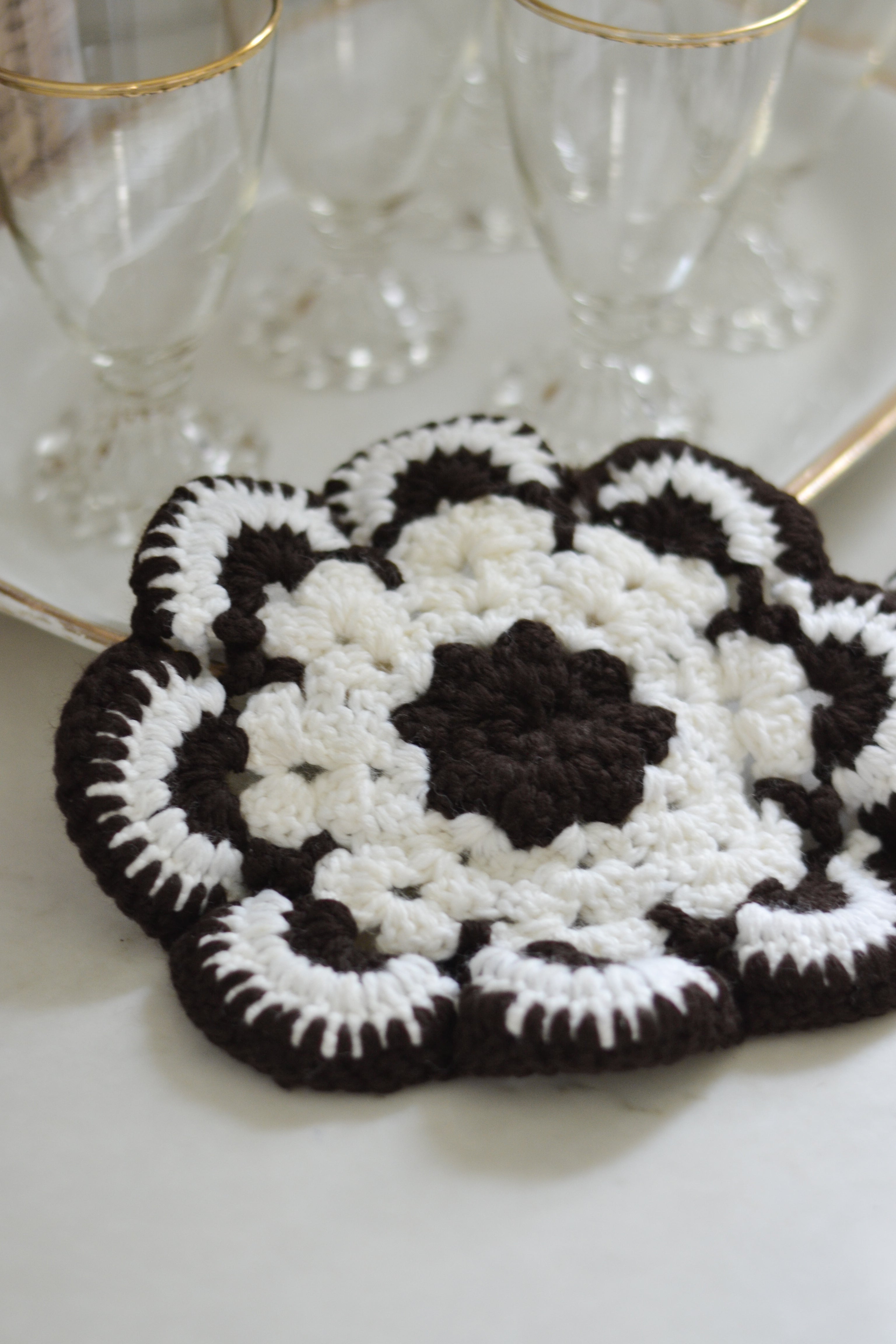 Vintage Crocheted Hot Pad | Set of 2 - Aimee Weaver Designs
