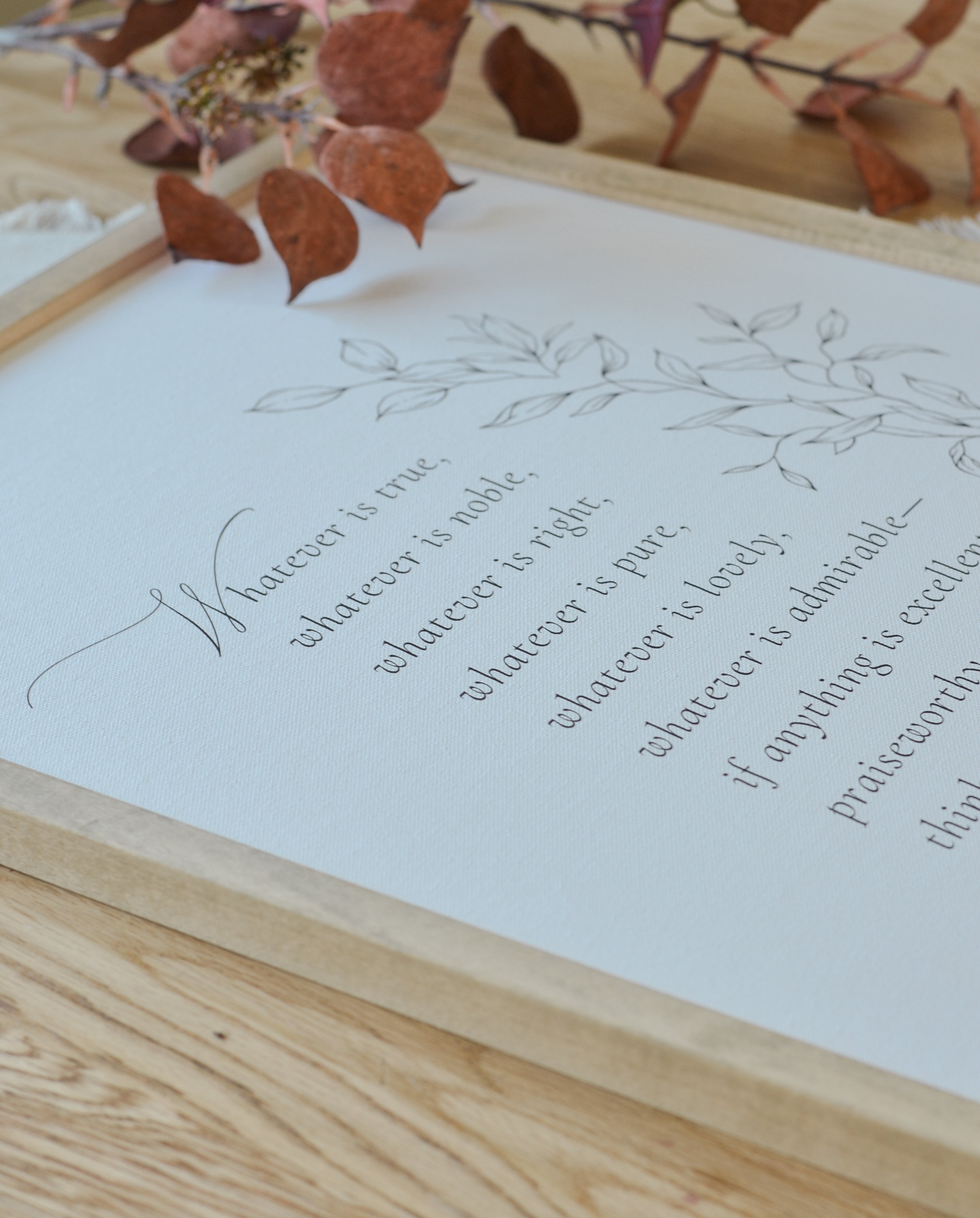 Whatever Is True | Framed Art - Aimee Weaver Designs