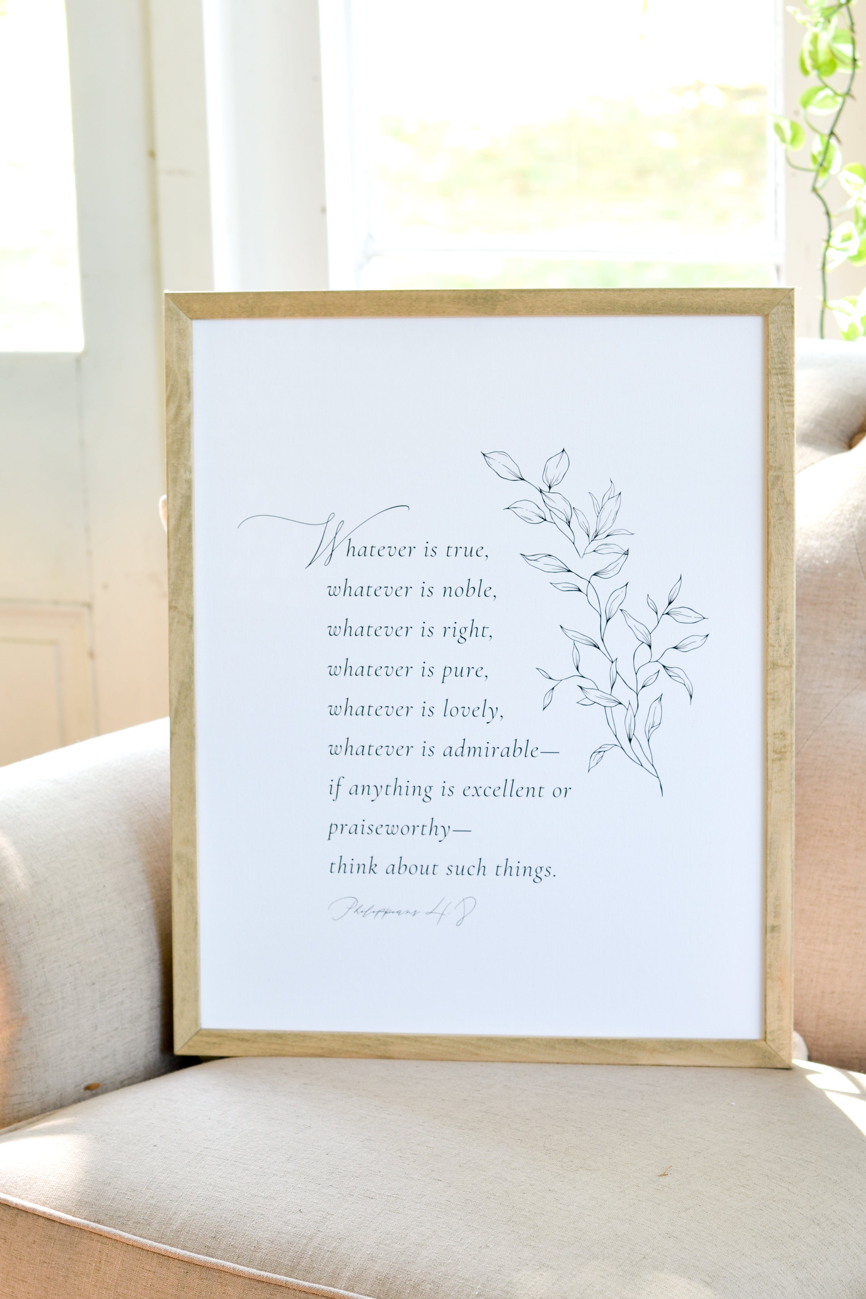 Whatever Is True | Framed Art - Aimee Weaver Designs
