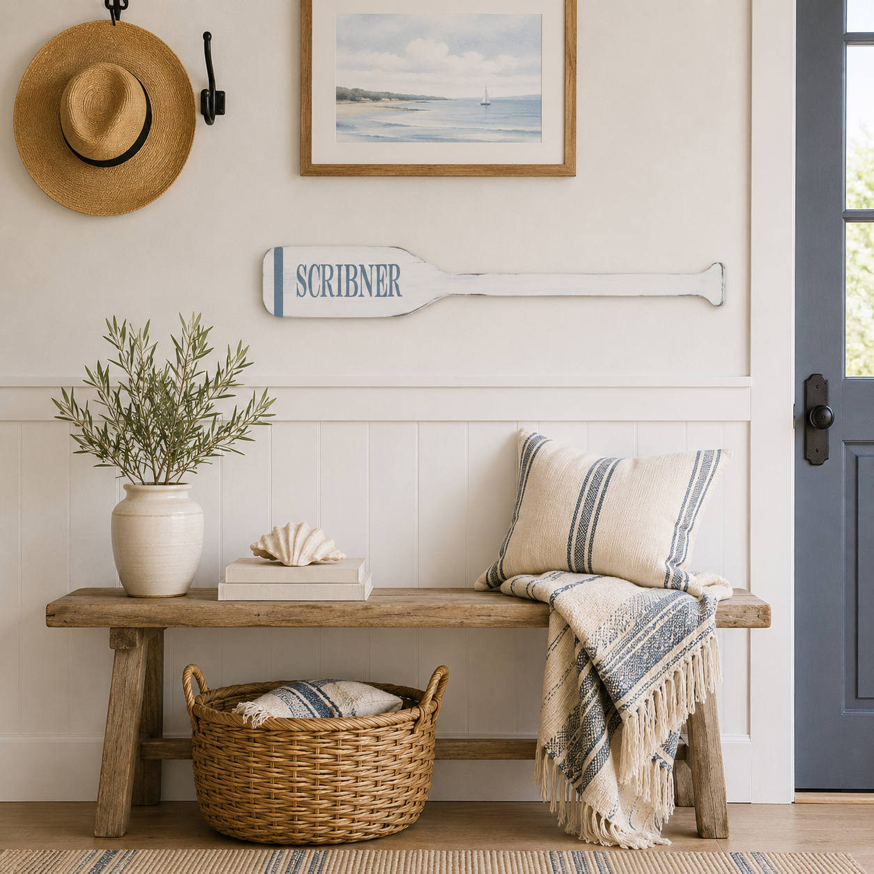 Personalized Wood Oar - Aimee Weaver Designs